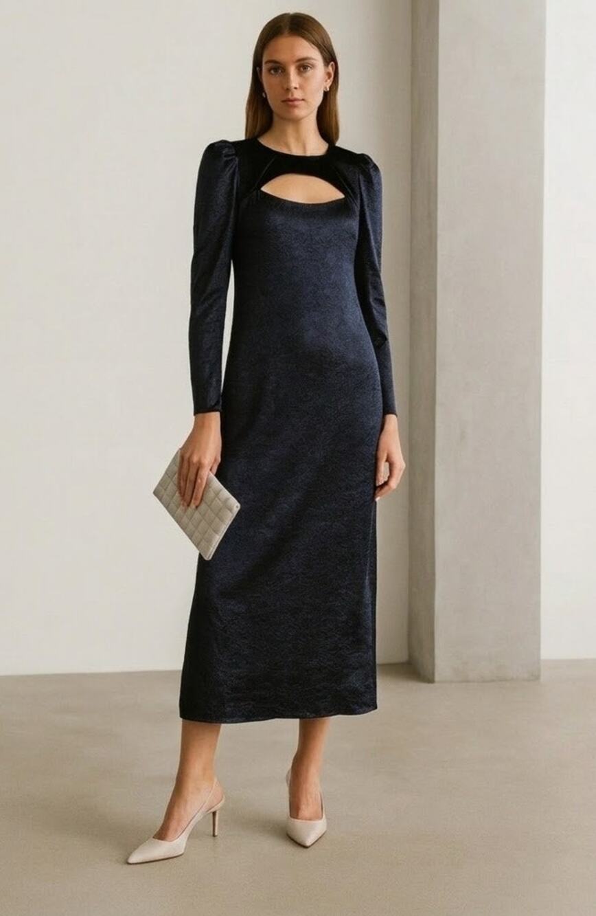 BAUM UND PFERDGARTEN Aneto Long Sleeve Shift Dress Size S NWT Retail $160